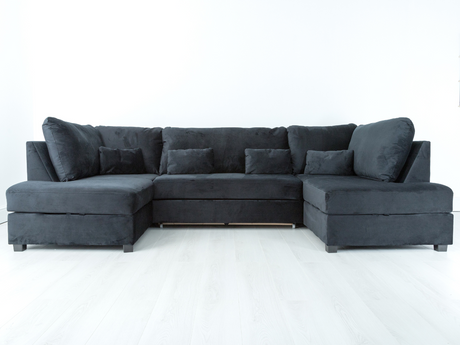 Meridian U Shape Sofa Bed with Storage