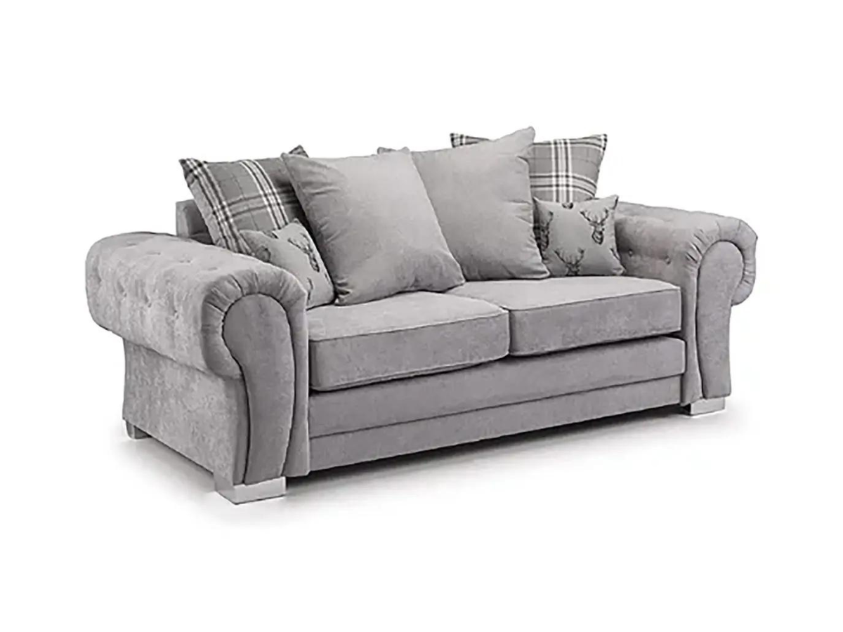 Verona 3 Seater Sofa Grey Furniture Direct Online