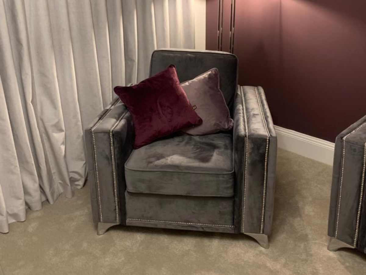 Alaska Armchair Grey Plush Furniture Direct Online