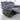 Rio Recliner Cord Leather 2 Sofa Seater Grey Black
