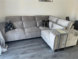 Sloane Luxury Sofa 4 Seater Right Corner Silver