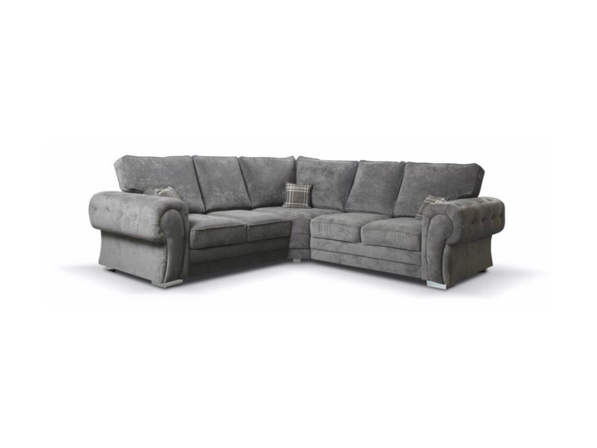 Vegas Modular Corner Sofa Grey Furniture Direct Online