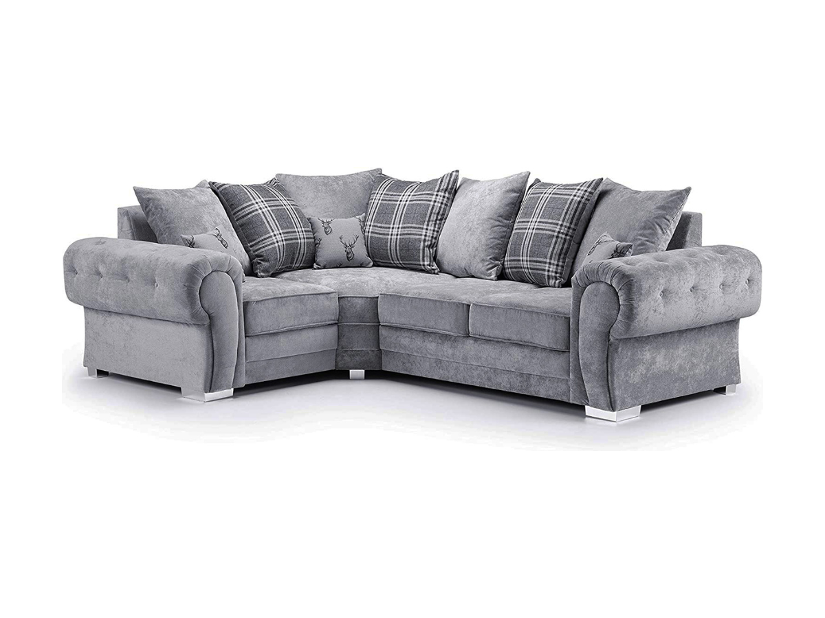 Verona Left Corner 4 Seater Grey Furniture Direct Online