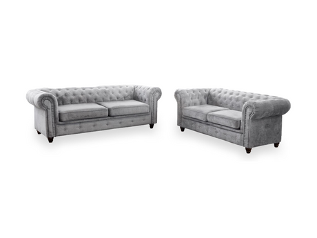 Chesterfield 2 seater and 3 seater sofa set