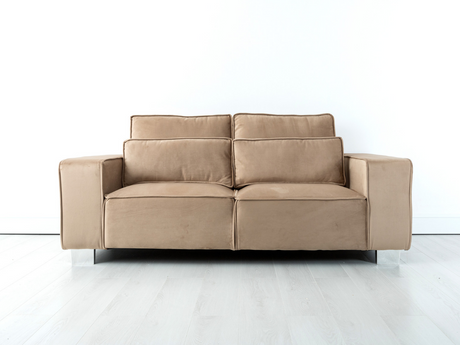 Sloane Luxury 3 Seater Sofa Plush Velvet Mink