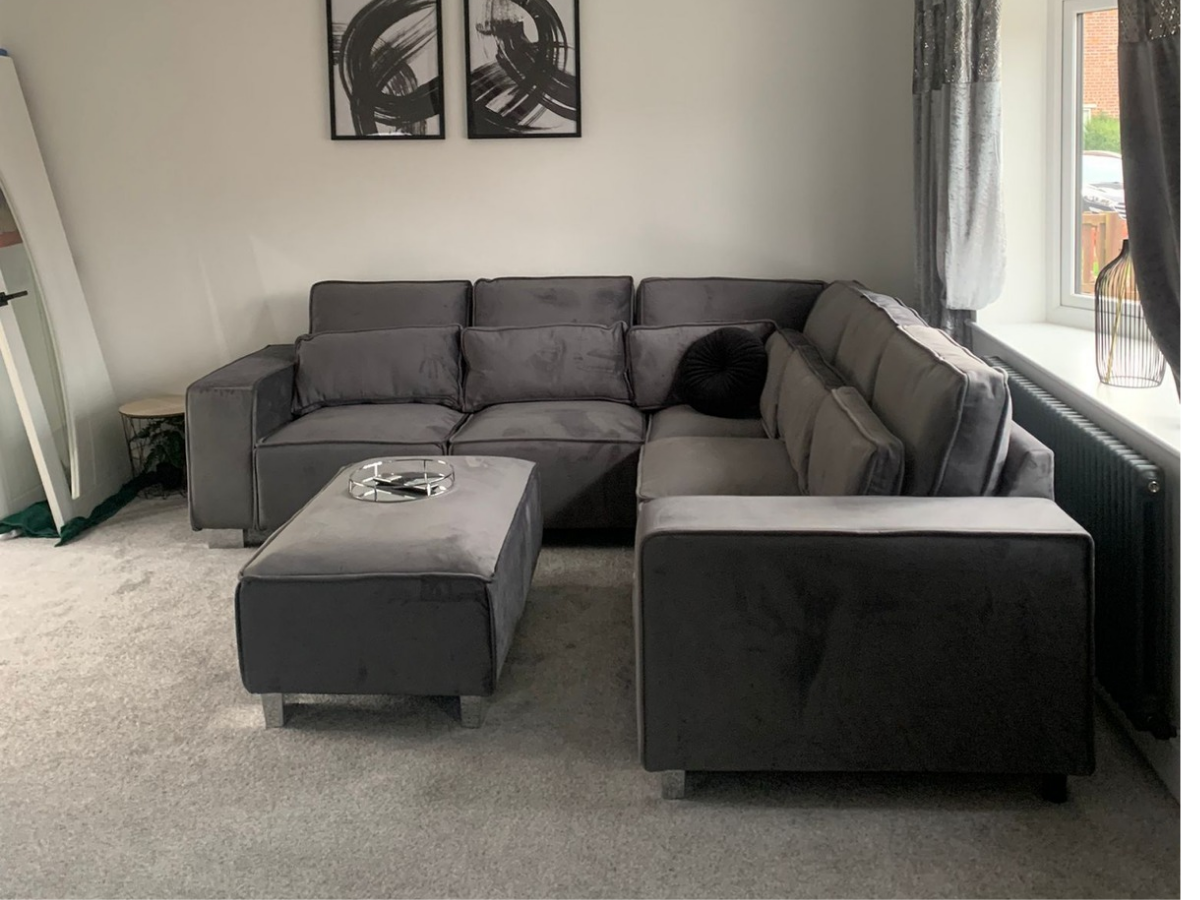 Sloane Corner Sofa Grey