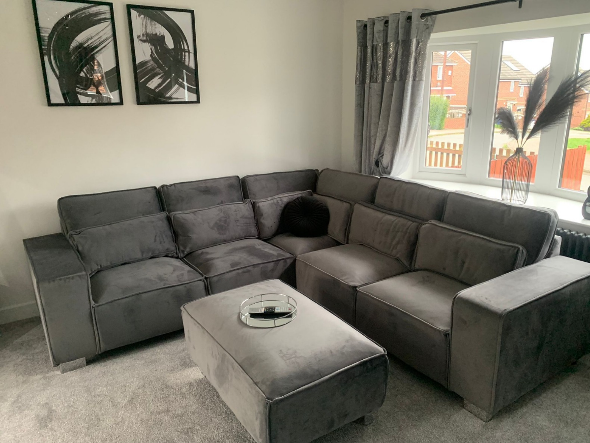 Sloane Corner Sofa Grey