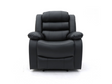 Roma Recliner Armchair Black Leather