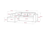 Alexa Pull Out Sofa Bed with Storage