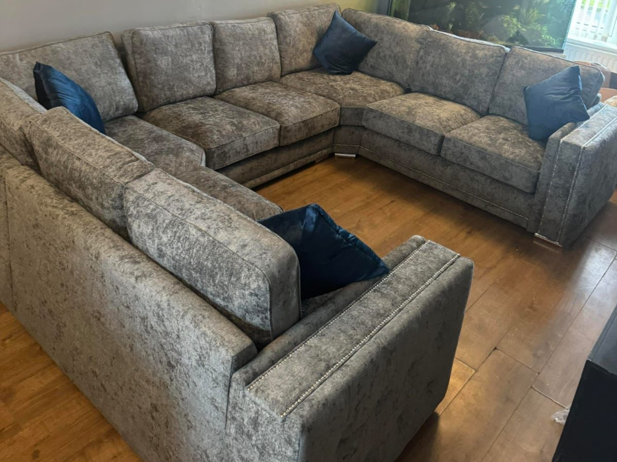 Large discount grey sofa