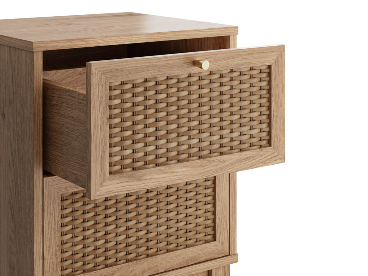 assembled bedside cabinet