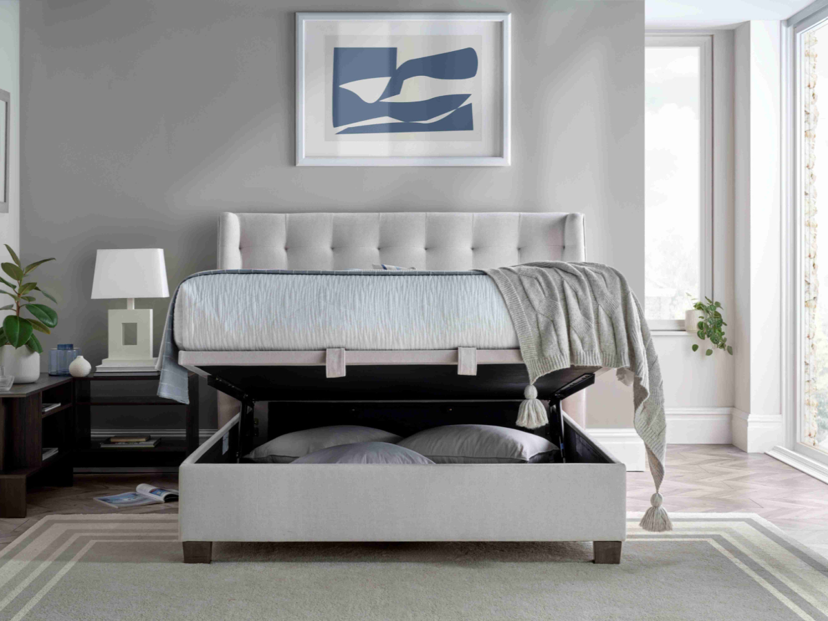 wooden ottoman bed frame bed frame with storage ottoman