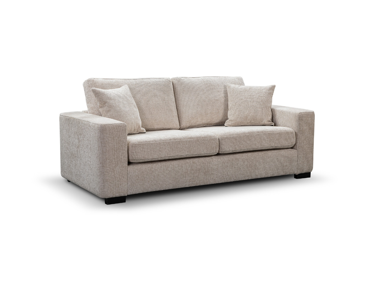 Chestnut 3 Seater Sofa Enzo Fabric