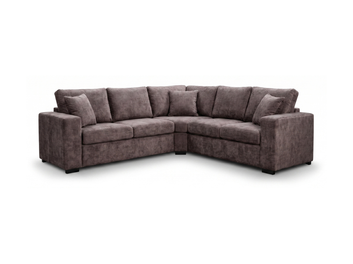 Chestnut Coco Corner Sofa Enzo Fabric