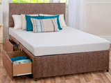 Divan Bed and Sleep Plus Hybrid Mattress with Headboard - more color options