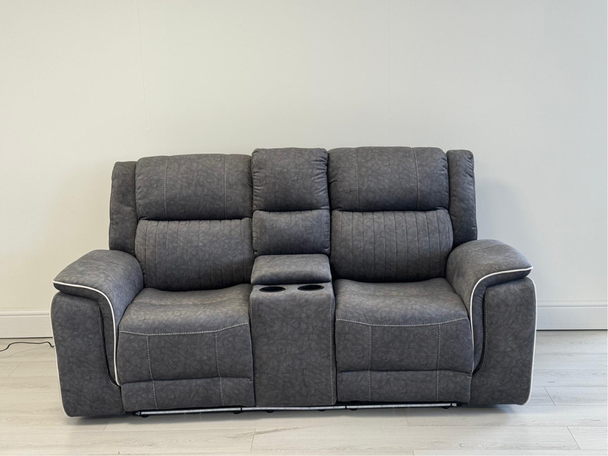 Hanna 2 Seater Electric Recliner Sofa Micro Fabric