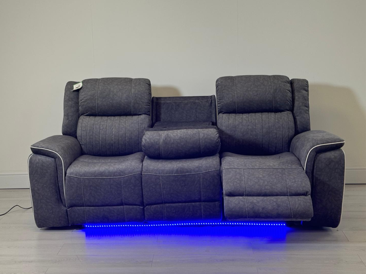 Hannan 3+2 Electric Recliner Sofa  recliner sofa set 3 and 2 seater electric recliner sofa packages