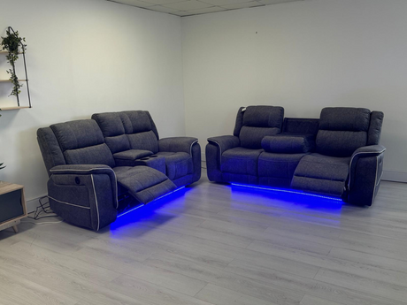 Hannan 3+2 Electric Recliner Sofa  recliner sofa set 3 and 2 seater electric recliner sofa packages