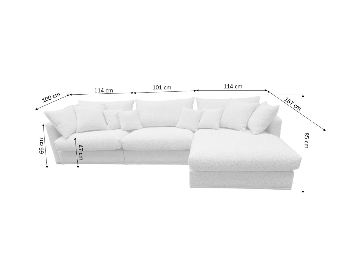 Jensen Chaise Corner Sofa Furniture Direct Online