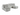 London U Shape Corner  Sofa Silver