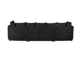 London U Shape Corner Sofa Black