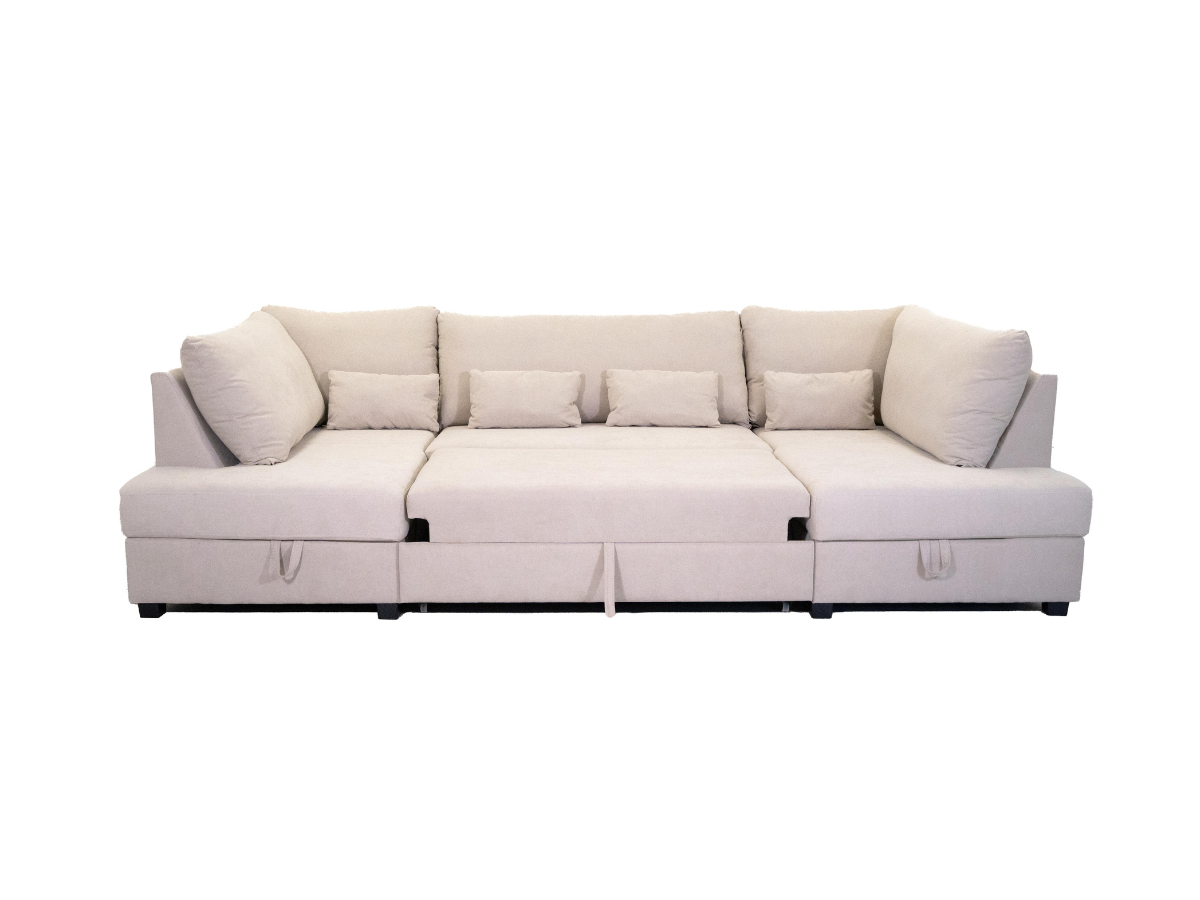 Meridian Deluxe sofa bed with storage uk beige