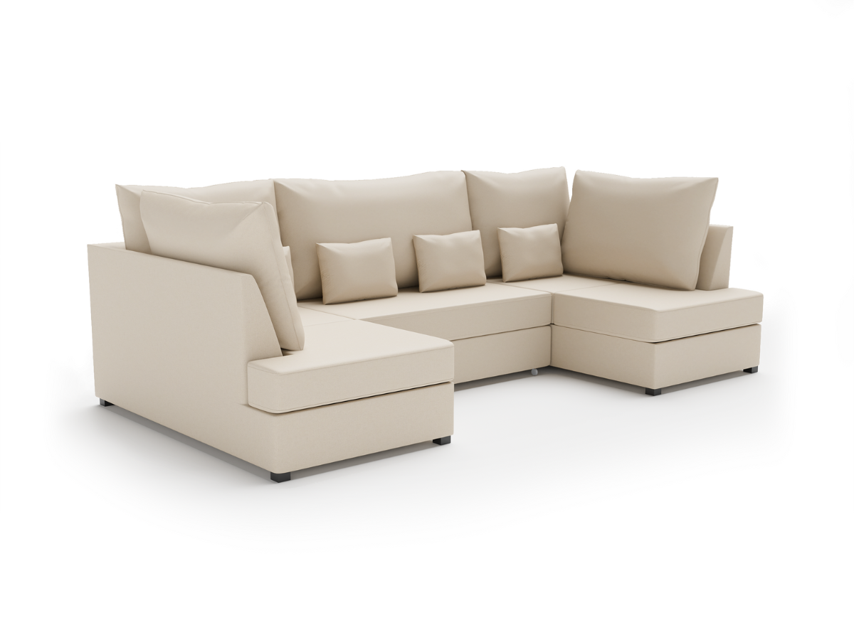 Meridian Deluxe sofa bed with storage uk beige