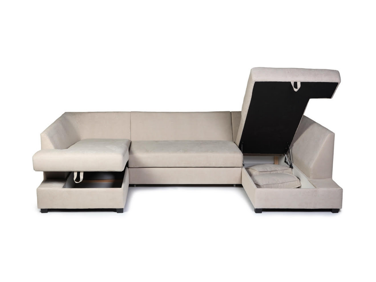 Meridian Deluxe sofa bed with storage uk beige