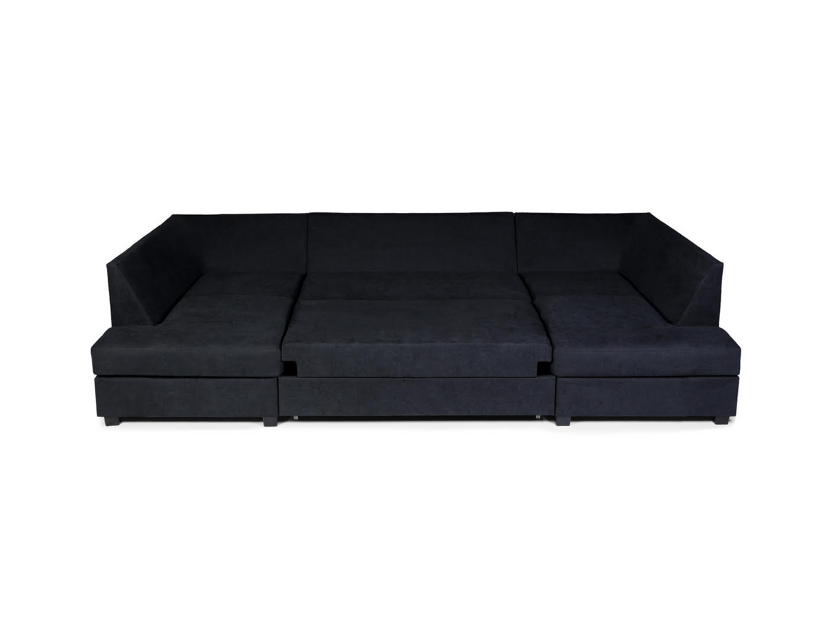 Meridian Deluxe sofa bed with storage uk black