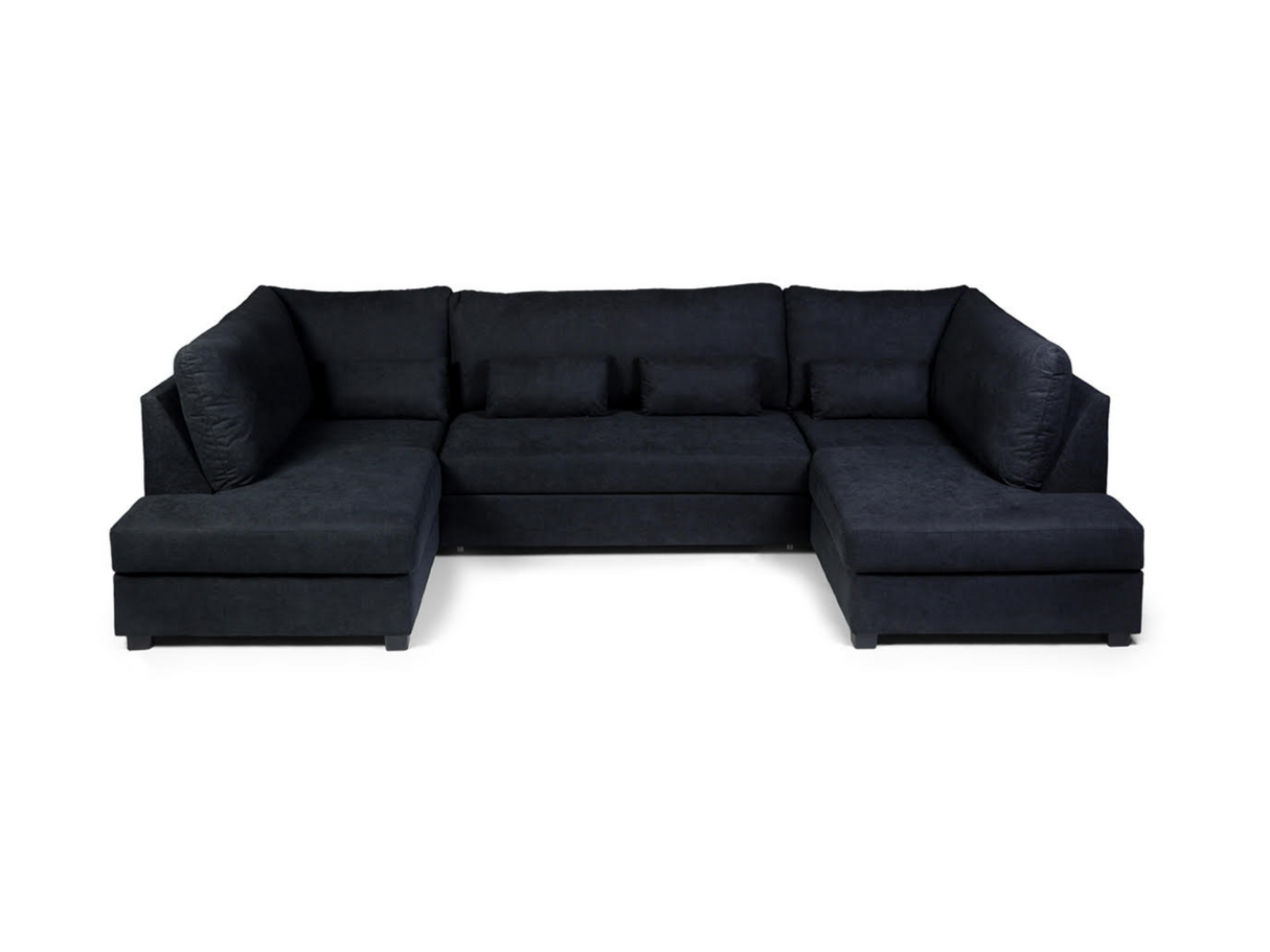 Meridian Deluxe sofa bed with storage uk black