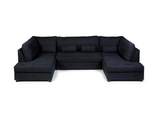 Meridian Deluxe sofa bed with storage uk black
