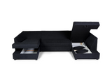 Meridian Deluxe sofa bed with storage uk black