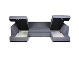 Meridian Deluxe sofa bed with storage uk grey pull out sofa bed pay weekly sofa