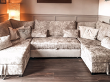 Meridian sofa bed with storage Chenille Truffle