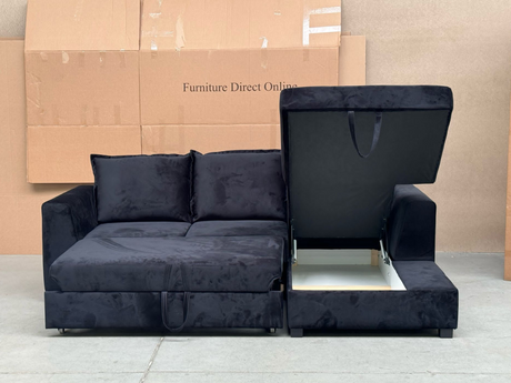 Noon Pull Out Sofa Bed in Black
