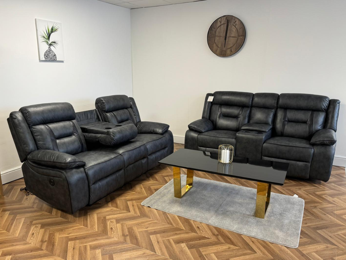 Recliner sofa set online sale