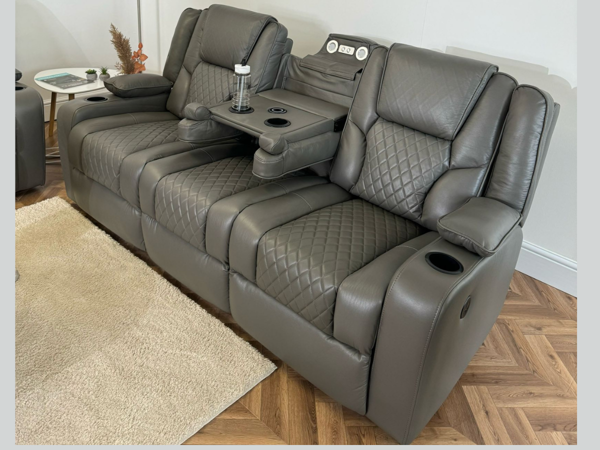 Orlando electric recliner sofa set 3+2 Grey