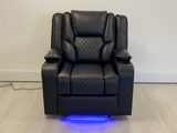 Orlando Electric Recliner Armchair Aire Leather