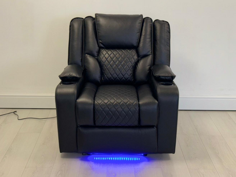 Orlando Electric Recliner Armchair Aire Leather