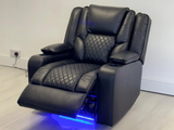 Orlando Electric Recliner Armchair Aire Leather