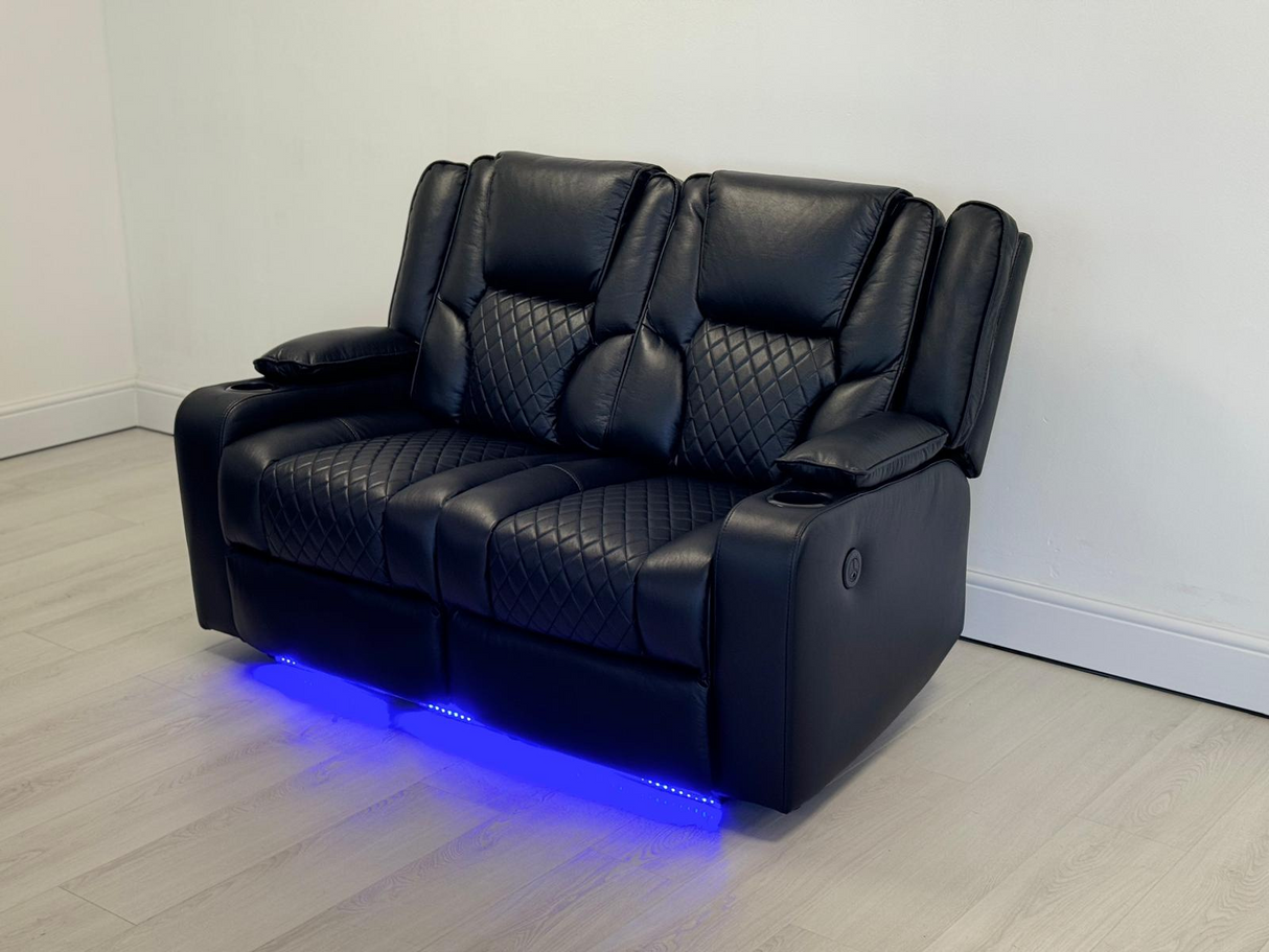 2 seater leather recliner sofa sale sales