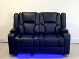2 seater leather electric recliner sofa sale