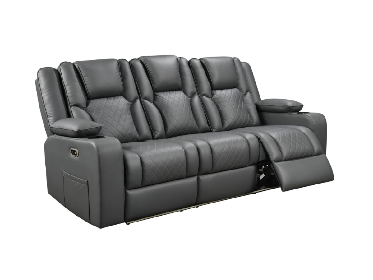 Orlando 3 Seater Electric Recliner Sofa Aire Leather