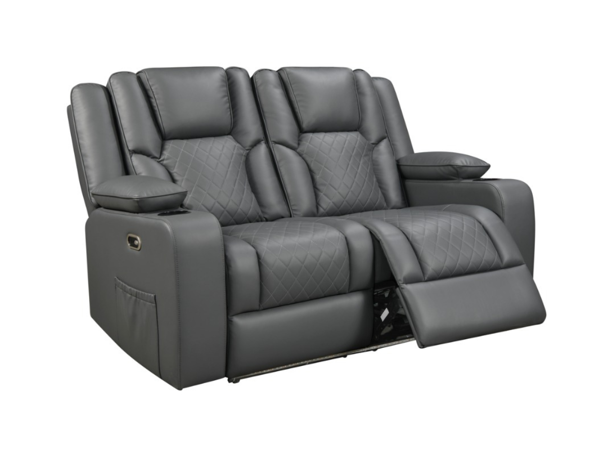 Orlando 2 Seater Electric Recliner Sofa Aire Leather