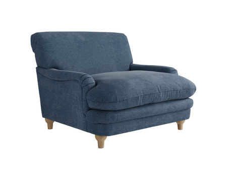 Plumpton Blue Armchair in Denim Blue