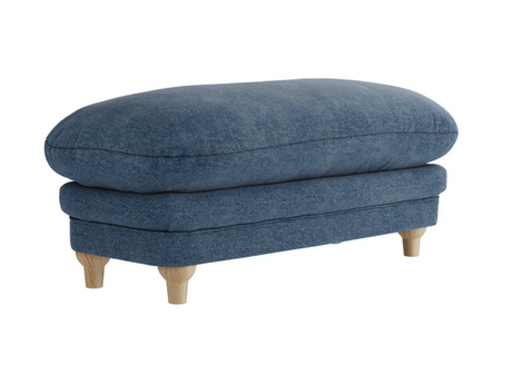 Plumpton Blue Footstool