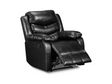 Roma Recliner Armchair Black Leather