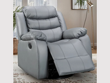 Roma Series 2 Armchair Recliner Grey Classic Faux Leather