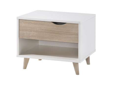 Stockholm 1 Drawer Chest White Oak