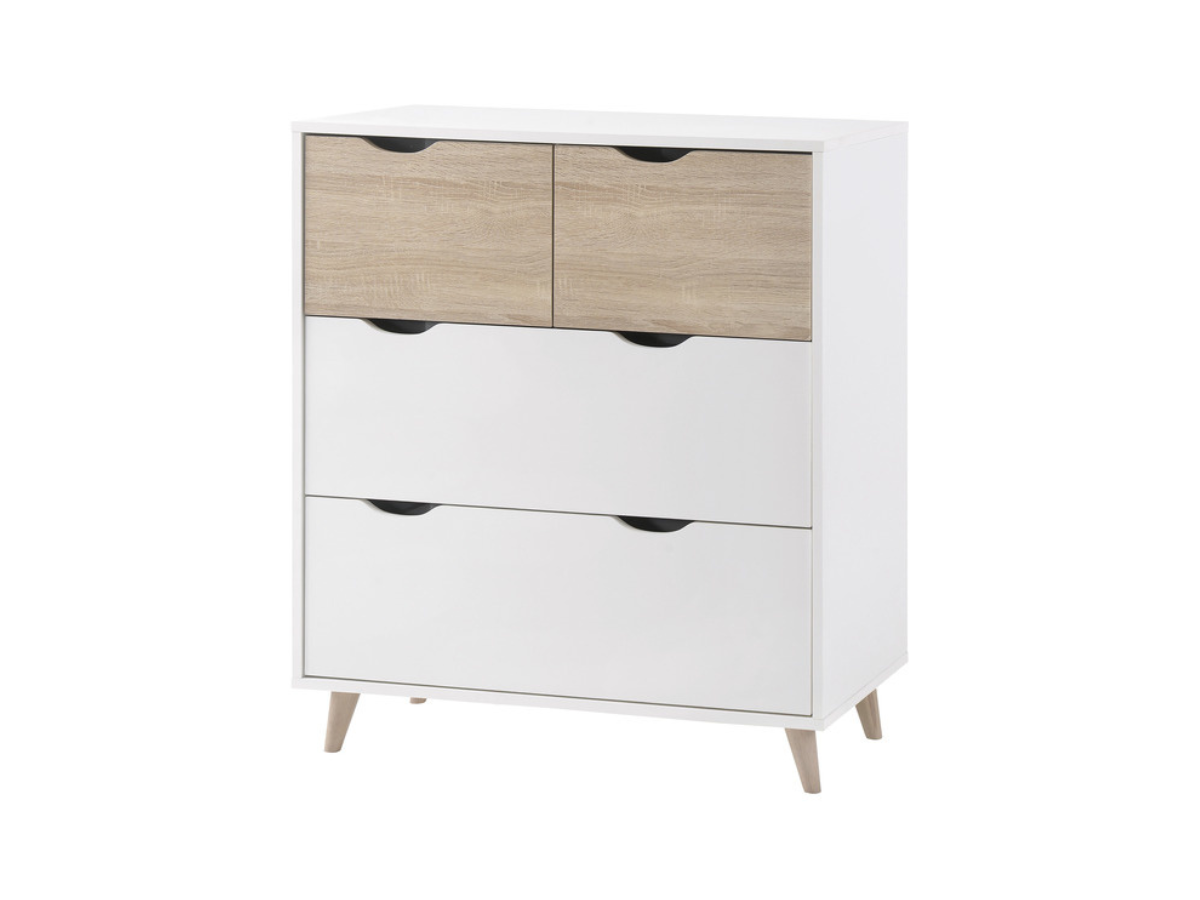 Stockholm 4 Drawer Chest Oak